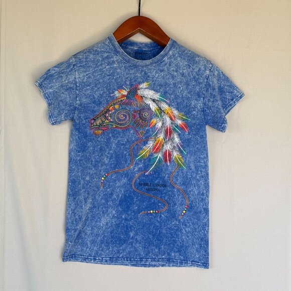 Vintage Superstition Mountain Apache Junction Native American Horse T Shirt - Picture 1 of 8